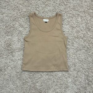 Brown Universal Thread scoop tank top